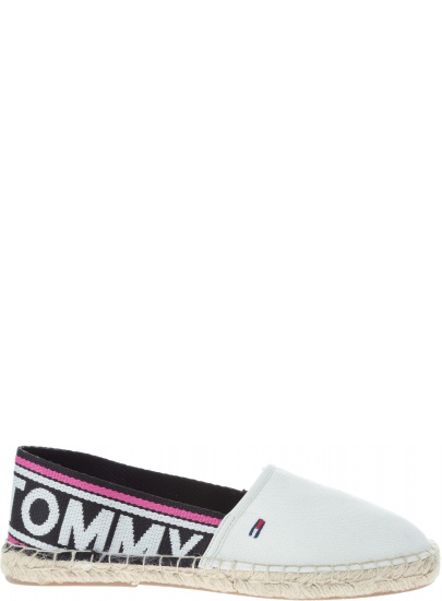 Espadryle Tommy Hilfiger POP WEBBING ESPDRILL WHITE - Espadryle