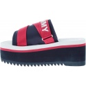 Klapki Tommy Hilfiger SPORTY NEOPRENE FLAT RWB - Klapki