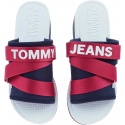 Klapki Tommy Hilfiger SPORTY NEOPRENE FLAT RWB - Klapki