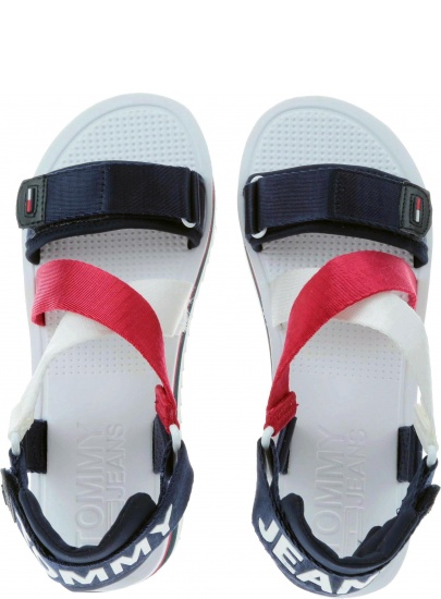 Sandały Tommy Hilfiger SPORTY NEOPRENE FLAT RWB - Sandały