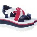Sandały Tommy Hilfiger SPORTY NEOPRENE FLAT RWB - Sandały