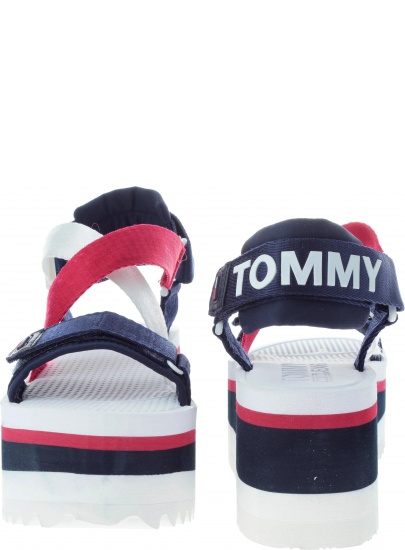 Sandały Tommy Hilfiger SPORTY NEOPRENE FLAT RWB - Sandały
