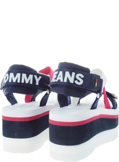 Sandały Tommy Hilfiger SPORTY NEOPRENE FLAT RWB - Sandały