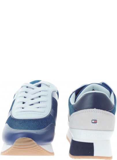 Półbuty Tommy Hilfiger GLITTER CITY SNEAKER TOMMY NAVY - Półbuty