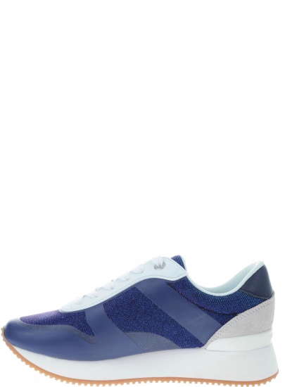 Półbuty Tommy Hilfiger GLITTER CITY SNEAKER TOMMY NAVY - Półbuty