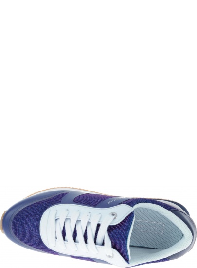 Półbuty Tommy Hilfiger GLITTER CITY SNEAKER TOMMY NAVY - Półbuty