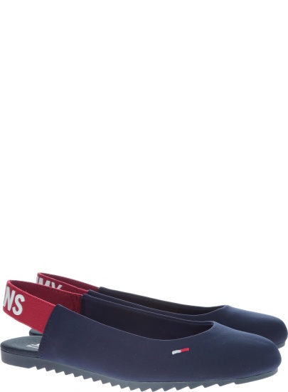 Baleriny Tommy Hilfiger SPORTY SLING BACK BA Navy - Baleriny