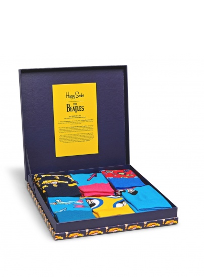 GIFT BOX SKARPET THE BEATLES HAPPY SOCKS XBEA10-6000 (6-PAK) -