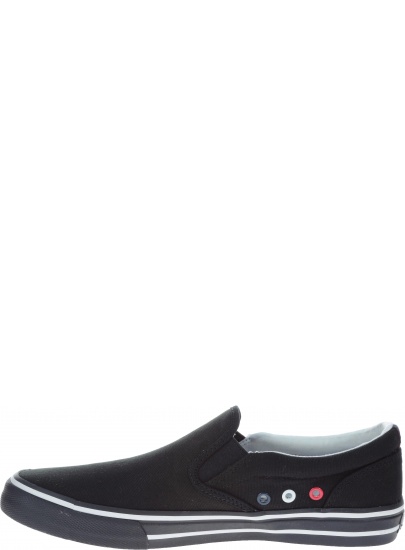 Czarne Tenisówki Tommy Hilfiger TOMMY JEANS TEXTILE BLACK -