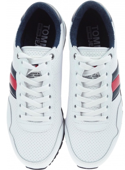 Półbuty Tommy Hilfiger LIFESTYLE TOMMY JEAN WHITE - Półbuty