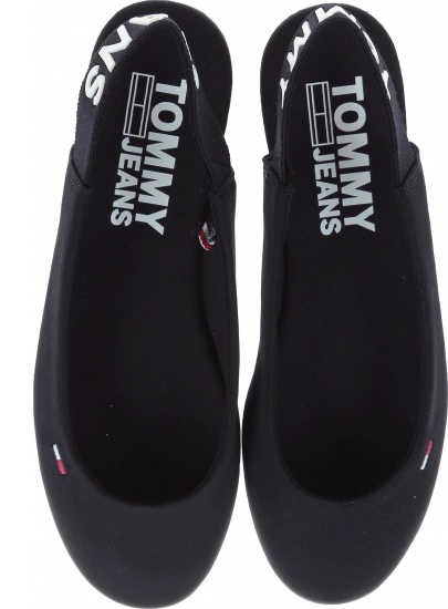 Baleriny Tommy Hilfiger SPORTY SLING BACK BA BLACK - Baleriny