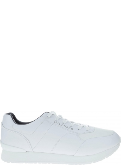 Białe półbuty Tommy Hilfiger CORPORATE LEATHER RU WHITE -