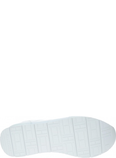 Białe półbuty Tommy Hilfiger CORPORATE LEATHER RU WHITE -
