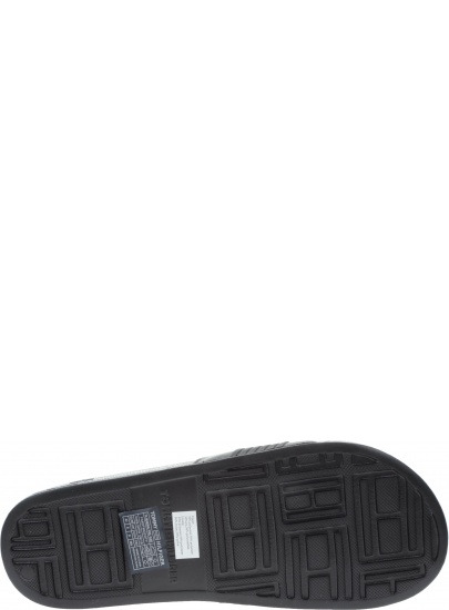 Czarne Klapki Tommy Hilfiger TH SEASONAL POOL SLI BLACK - Klapki