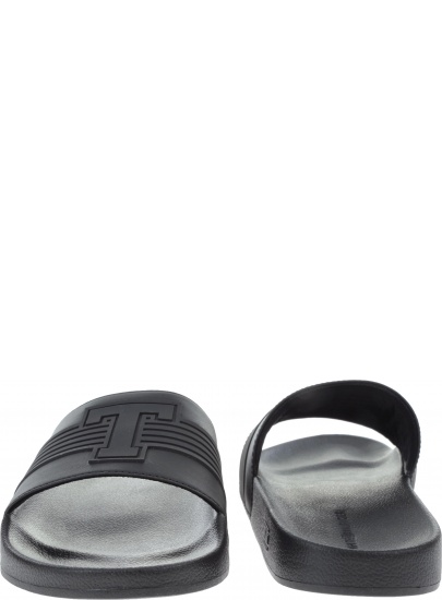 Czarne Klapki Tommy Hilfiger TH SEASONAL POOL SLI BLACK - Klapki