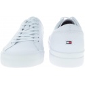 Białe skórzane Półbuty Tommy Hilfiger CORPORATE LEATHER SN