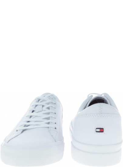 Białe skórzane Półbuty Tommy Hilfiger CORPORATE LEATHER SN