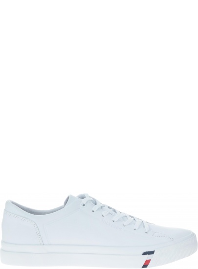Białe skórzane Półbuty Tommy Hilfiger CORPORATE LEATHER SN