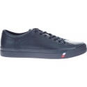 Granatowe Półbuty Tommy Hilfiger CORPORATE LEATHER SN MIDNIGHT