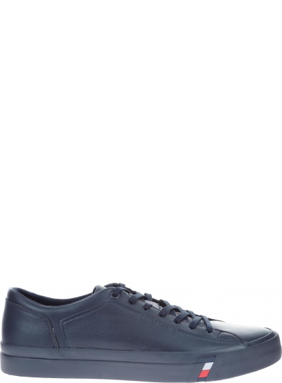 Granatowe Półbuty Tommy Hilfiger CORPORATE LEATHER SN MIDNIGHT