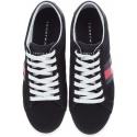 Czarne półbuty Tommy Hilfiger ESSENTIAL FLAG DETAIL BLACK -