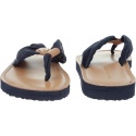 Japonki Tommy Hilfiger LEATHER FOOTBED BEAC MIDNIGHT - Japonki