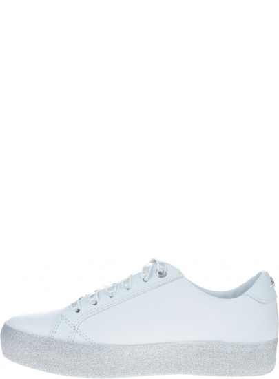 Białe Półbuty Tommy Hilfiger GLITTER DRESS SNEAKE WHITE -