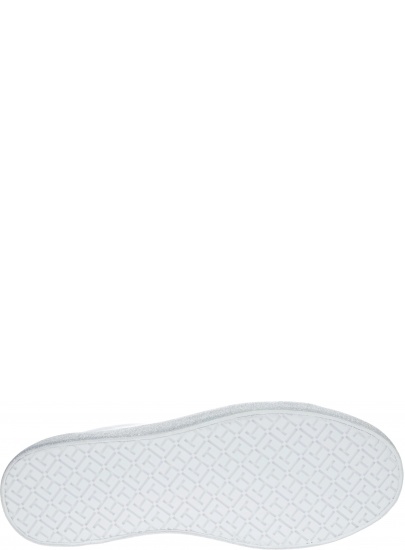 Białe Półbuty Tommy Hilfiger GLITTER DRESS SNEAKE WHITE -