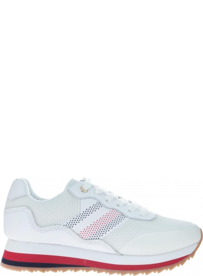 Półbuty Tommy Hilfiger TOMMY CORPORATE RETR WHITE - Półbuty