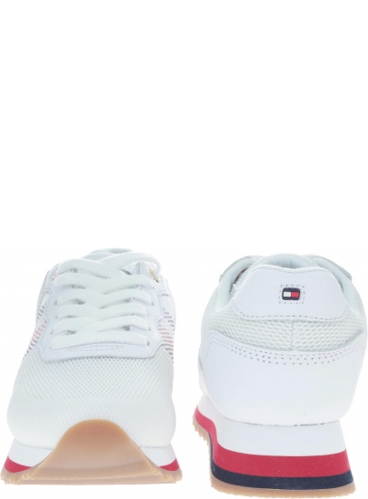 Półbuty Tommy Hilfiger TOMMY CORPORATE RETR WHITE - Półbuty