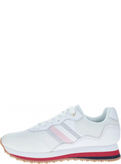 Półbuty Tommy Hilfiger TOMMY CORPORATE RETR WHITE - Półbuty