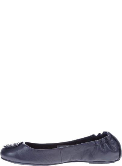 Baleriny Tommy Hilfiger FLEXIBLE LEATHER BAL TOMMY NAVY -