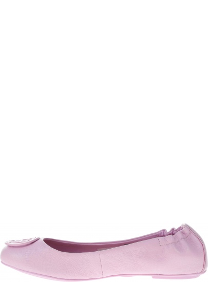 Balerinki Tommy Hilfiger FLEXIBLE LEATHER BAL Pink Lavender -