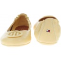 Baleriny Tommy Hilfiger FLEXIBLE LEATHER BAL Golden Haze -