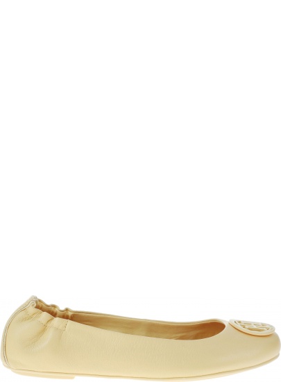 Baleriny Tommy Hilfiger FLEXIBLE LEATHER BAL Golden Haze -