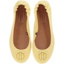 Baleriny Tommy Hilfiger FLEXIBLE LEATHER BAL Golden Haze -