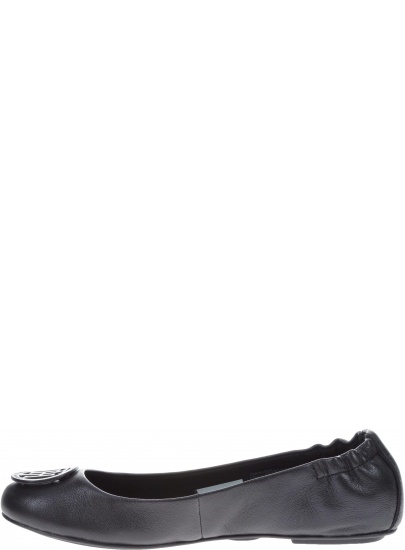 Balerinki Tommy Hilfiger FLEXIBLE LEATHER BAL BLACK - Baleriny