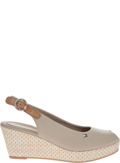 Espadryle Tommy Hilfiger ICONIC ELBA BASIC SL COBBLESTONE -