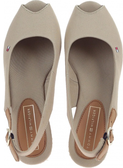 Espadryle Tommy Hilfiger ICONIC ELENA BASIC S COBBLESTONE -