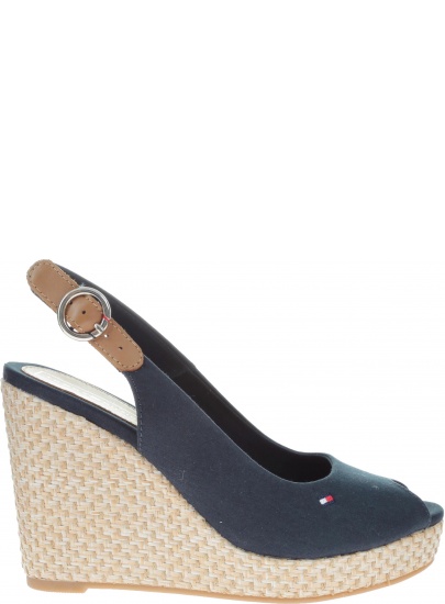 Espadryle Tommy Hilfiger ICONIC ELENA BASIC S MIDNIGHT -