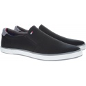 WSUWANE TENISÓWKI TOMMY HILFIGER ICONIC SLIP ON SNEAK BLACK FM0FM00597 990