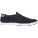WSUWANE TENISÓWKI TOMMY HILFIGER ICONIC SLIP ON SNEAK BLACK FM0FM00597 990
