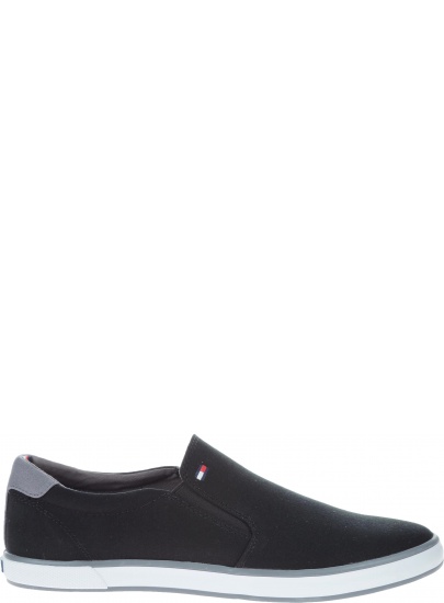 WSUWANE TENISÓWKI TOMMY HILFIGER ICONIC SLIP ON SNEAK BLACK FM0FM00597 990