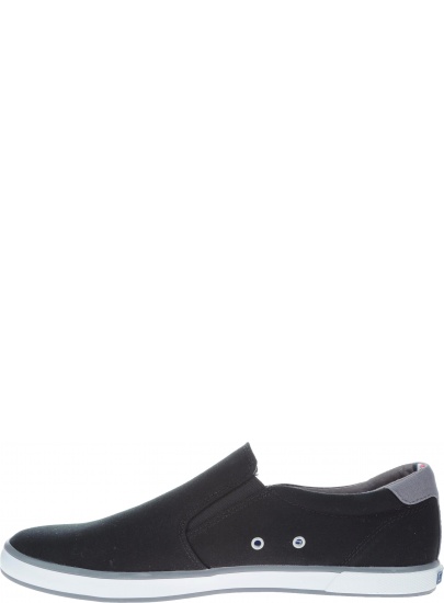 WSUWANE TENISÓWKI TOMMY HILFIGER ICONIC SLIP ON SNEAK BLACK FM0FM00597 990