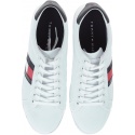 Białe półbuty Tommy Hilfiger ESSENTIAL FLAG DETAIL WHITE -
