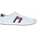 Białe półbuty Tommy Hilfiger ESSENTIAL FLAG DETAIL WHITE -