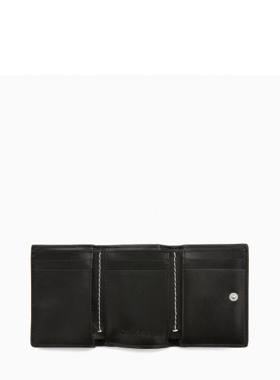 Czarny Portfel CALVIN KLEIN Small Wallet K60K604960 001 -