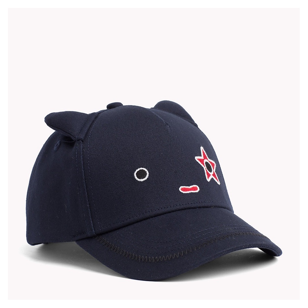 GRANATOWA CZAPKA TOMMY HILFIGER MASCOT CAP AU0AU00308 901 -
