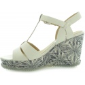SANDAŁY CLARKS Adesha River White Leather CL26123227 - Sandały