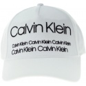 BIAŁA Logowana CZAPKA CALVIN KLEIN INDUSTRIAL OIQUE BA K50K504473 107